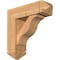 Ekena Millwork Funston Arts and Crafts Smooth Bracket w/ Offset Brace, Western Red Cedar, 7 1/2"W x 24"D x 24"H BKT0806X24X24FST03SWR - alternate 1